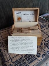 Vintage Gold Medal Flour Betty Crocker Primitive Wooden Box and Old Recipe Cards picture