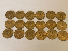 Lot Of 18 Vintage Rare  United States President Tokens-Minted Pre 1945 FDR Era picture