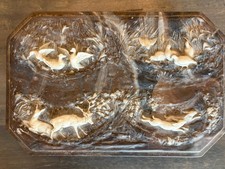 1970s Incolay Selva Vita Wildlife Jewelry Box, Marbled Stone Vanity Decor picture