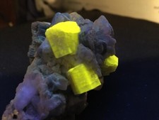 KB: FANTASTIC SW FL. YELLOW FLUORAPATITE XLS ON MATRIX FROM PAKISTAN picture