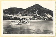 Poland  WIEN Kahlenberg Leopoldsberg Boat and  Mountain RPPC c1955   picture