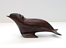 Beautiful Hand Carved Ironwood Seal  Figurine 9” picture