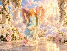 Seraphim Classics Chelsea Summers Delight Angel Figurine Roman 78048 CIB picture