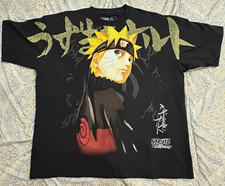 CVLA X Naruto Shippuden Naruto Uzumaki Black Graphic T-Shirt XL picture