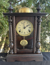 Antique C 1905 Japanese BELL TOP Mantle Clock SEE VIDEO - RARITY - ALL ORIGINAL picture