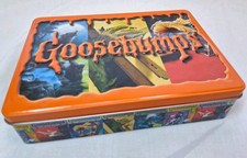 Goosebumps Metal Lunchbox Tin w/ Books Set: Cuckoo Clock, Haunted School+ picture
