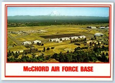 c1960 Tacoma Washington Vintage Postcard McChord Air Force Base Olympia Air View picture