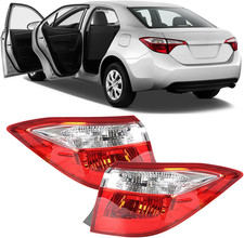 Outer Driver and Passenger Side Rear Tail Lights Assembly Replacement for Coroll picture