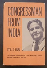 ORIGINAL FIRST INDIAN CONGRESSMAN SIKH HINDU DALIP SINGH SAUND BOOK SIGNED  picture
