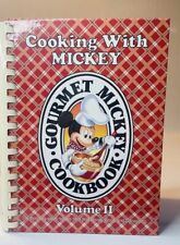 Cooking With Mickey Gourmet Cookbook Volume 2 Spiral Disney Land 298 Pages picture
