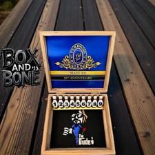 Perdomo Reserve 10th Anniversary Maduro Cigar Box Lebowski Mini Bowling Pins picture