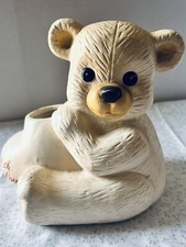 Vintage Trippies Inc 1988 With Love Teddy Bear Planter No Bows Unisex Baby Cute picture
