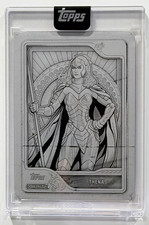 Topps 2026 Topps Mint Marvel Thena Black Printing Plate #10 1/1 picture