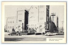 c1940 First Methodist Church Chapel Exterior Pittsburg Kansas Vintage Postcard picture