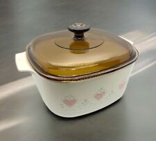 Corning Ware Forever Yours Casserole dish A-3-B w/ Amber Pyrex Lid A-9-C 3 Liter picture