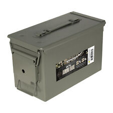Strategy 50 Caliber Metal Ammo Storage Box 12 in. x 6.125 in.x 7.25 in. OD Green picture