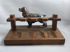 Vintage Duk-It McDonald 4Pipe Stand w/ Cocker Spaniel Dog Genuine picture