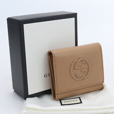 Used Gucci Soho Trifold Wallet Brand 598207 Brown Rank S Us-1 Ss2406 picture
