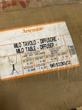 Artemide Milo Table diffuser  white Shade Only 901238/2 New in Box picture