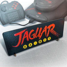 🎮 Large Engraved Wooden Atari Jaguar Logo Sign – Retro Video Game Wall Art picture