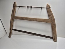 VINTAGE  CROSS CUT WOOD BUCK SAW  34in X 24in picture