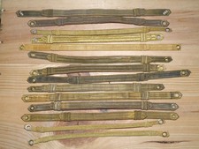 WWII WW2 US Navy Visor Hat Cap NAVAL OFFICER Chinstrap Repair Lot 14 PCS GILT picture
