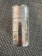 Silver Gorham Metal Elephant Embossed Decorated Shot Glass, 1.5 fl oz, 3 in picture