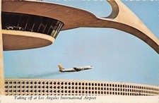 Boeing 707-324C, Continental Airlines Los Angeles Airport 6x4 Postcard H35 picture