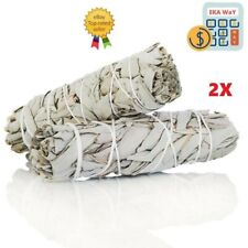 2 Pack White Sage smudge Sticks Herb Cleansing Negativity Removal 4