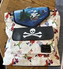 Loungefly Disney Peter Pan Exclusive Pirate Ship Drawstring Full-Size Backpack picture