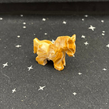 VTG White & Brown Onyx Horse Figurine 1.75