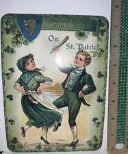 St. Patrick’s Day Decor VINTAGE STYLE Die Cut Cardboard 5 X 7” picture