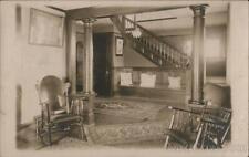 RPPC Victorian Home Interior Real Photo Post Card Vintage picture