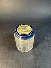 Vintage Burma-Shave Glass Jar Bottle Coin Bank Used Blades Disposal Depository picture