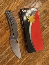 Spyderco Spydiechef TI Framelock Knife - Grey Gen 1 picture