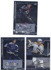 2001-02 BAP Signature Series Autographs #194 Kris Beech Pittsburgh Penguins   picture
