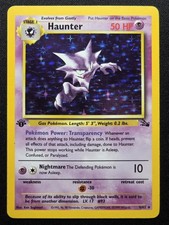 ✨️1st Edition✨️ Haunter Holo Fossil, 6/62 Vintage Pokemon Card picture