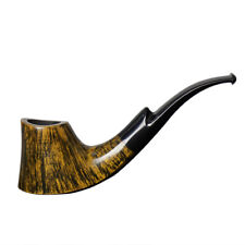 Briar Volcano Pipe Black Cumberland Stem Handmade Tobacco Pipe Smooth Finished picture