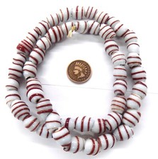 Early 1600's style Wire Wound African Trade Beads Bin T189 picture