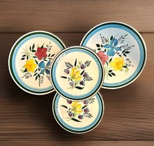 SALE VTG STANGL Pottery 2 Each-10” & 8” Plates Country Garden Pattern SET OF 4 picture