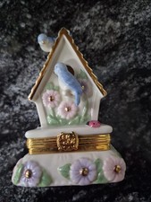 Lenox Treasures Birdhouse Garden Treasure Box Porcelain Trinket Box picture