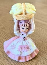 Vintage 1950/1960s Lefton Pink August Birthday Angel Of The Month Figurine picture