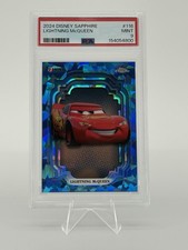 Topps 2024 Disney Sapphire Lightning McQueen #116 PSA 9 picture