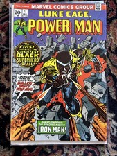 Luke Cage Power Man #17 (Marvel Comics, 1974) 1st Issue of New Title / Iron Man picture
