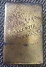 WWII Named to Soldier Gold Plated Heart Shield Bible 1943 Know Your Bible Co picture