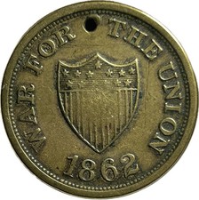 Authentic Civil War Union ID Disc Dog Tag W Sprague Co K 96th Regt NYVV 1862  picture