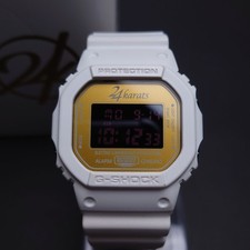 Working G SHOCK 24karats WHITE GOLD Casio Collaboration Watch With original box picture