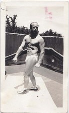 Vintage photo - Handsome muscled guy/jockstrap - 