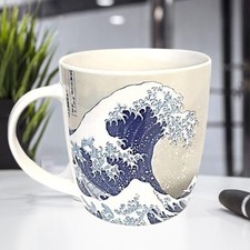 MVL British Museum Hokusai's The Great Wave Bone China Blue Mug - 15.2 Oz 1 picture