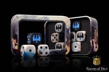 Cygnar Gravediggers | Official Warmachine Dice Set Handcrafted by Baron of Dice picture